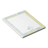 Bloc-note Monnaie Rustique & Boho Jaune Geo Moderne Personna (Incliné)