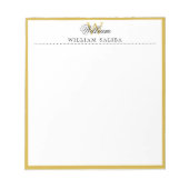 Bloc-note Monogram Personalized Notepad with Custom Name Loo (Devant)