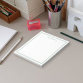 Bloc-note Monogram Professional Dark Green Border Stationery