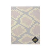 Bloc-note Monogram Snake Brown et Gold Print (Tourné)