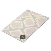 Bloc-note Monogram Snake Brown et Gold Print (Incliné)