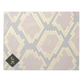 Bloc-note Monogram Snake Brown et Gold Print (Devant)