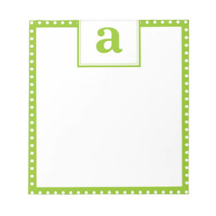 Bloc-note Monogramme à pois