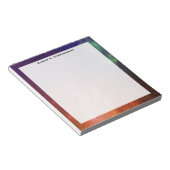 Bloc-note Monogramme Aquarelle Espace Univers Blue Star (Incliné)