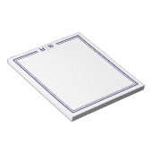 Bloc-note Monogramme Bleu Marine (Incliné)