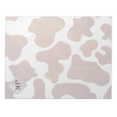 Bloc-note Monogramme Brown et blanc de vache (Devant)