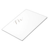 Bloc-note Monogramme calligraphie Plaque unique moderne (Incliné)