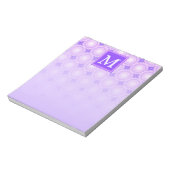 Bloc-note Monogramme cercles violets motif (Tourné)