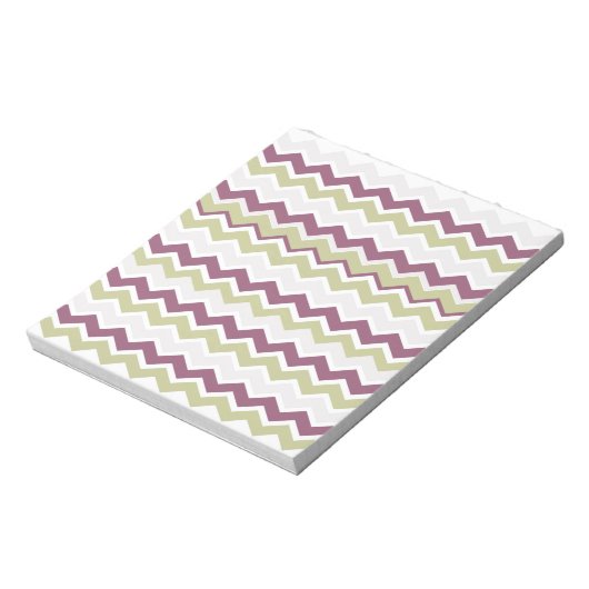 Bloc-note Monogramme Chevron Brick (Tourné)