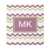 Bloc-note Monogramme Chevron Brick (Devant)