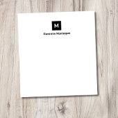 Bloc-note Monogramme Chic Moderne Tendance