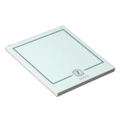 Bloc-note Monogramme classique initial dans les cadres Nom p (Incliné)