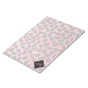 Bloc-note Monogramme Dalmatien Noir et Rouge