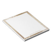 Bloc-note monogramme de feuillage tropical (Incliné)