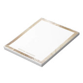 Bloc-note monogramme de feuillage tropical (Tourné)