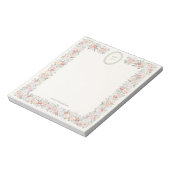 Bloc-note Monogramme de la fleur du chalet (Tourné)