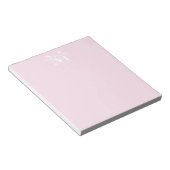 Bloc-note Monogramme de nom personnalisé (Incliné)