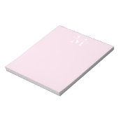 Bloc-note Monogramme de nom personnalisé (Tourné)