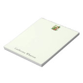 Bloc-note Monogramme de nom personnalisé de la Saint-Patrick (Tourné)