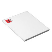 Bloc-note Monogramme de nom professionnel élégant moderne (Incliné)