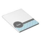 Bloc-note Monogramme de point de polka (Incliné)