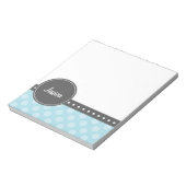 Bloc-note Monogramme de point de polka (Tourné)