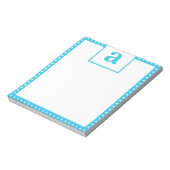 Bloc-note Monogramme de point de polka (Tourné)