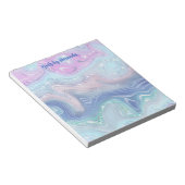 Bloc-note Monogramme de torsade d'aquarelle moderne (Incliné)