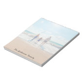 Bloc-note monogramme des vacances d'été en famille (Tourné)