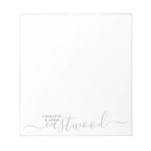 Bloc-note Monogramme du nom de couple (Devant)