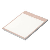 Bloc-note Monogramme élégant en écriture rose (Tourné)