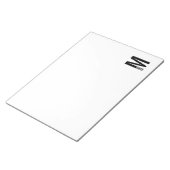 Bloc-note Monogramme et nom personnalisés modernes (Incliné)