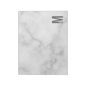 Bloc-note Monogramme et nom personnalisés modernes (Tourné)