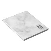 Bloc-note Monogramme et nom personnalisés modernes (Incliné)