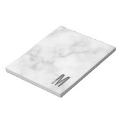 Bloc-note Monogramme et nom personnalisés modernes (Tourné)