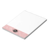 Bloc-note Monogramme étincelant Parties scintillant rose (Tourné)
