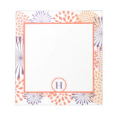 Bloc-note Monogramme floral (Devant)