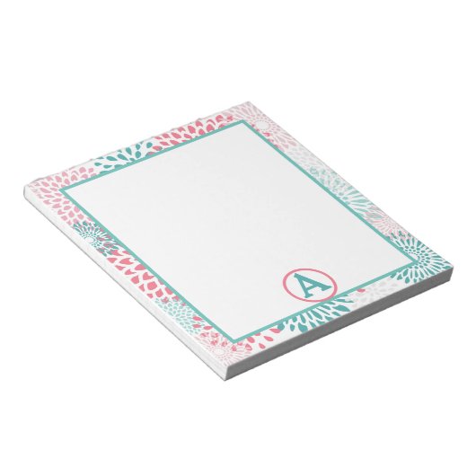 Bloc-note Monogramme floral (Incliné)