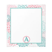 Bloc-note Monogramme floral (Devant)