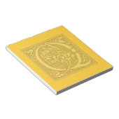 Bloc-note monogramme florissant - Q (Incliné)