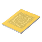 Bloc-note monogramme florissant - Q (Tourné)