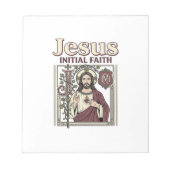 Bloc-note Monogramme initial de Jésus Foi Monogramme initial (Devant)