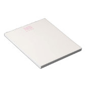 Bloc-note Monogramme initial moderne simple (Incliné)