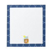 Bloc-note Monogramme Mason Jar Sweet Tea - Quatrefoil de la  (Devant)