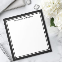Monogramme minimaliste noir et blanc