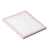 Bloc-note Monogramme minimaliste rose poudré (Incliné)