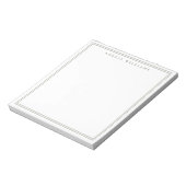 Bloc-note Monogramme Minimaliste Vert Olive (Tourné)
