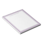 Bloc-note Monogramme Minimaliste Violet (Incliné)
