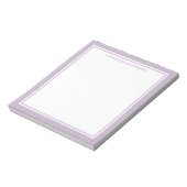 Bloc-note Monogramme Minimaliste Violet (Tourné)
