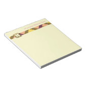 Bloc-note Monogramme moderne Nom de script professionnel Tar (Incliné)